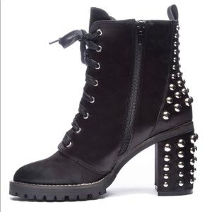 Chinese Laundry, Crystal Satin “Jag” Bootie(Black)